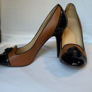 J.Crew Italian Made Spectator Style Leather Pumps